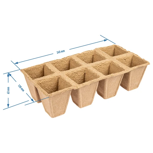 Papírcserepek 6 x 6 x 6, 5 darabos készlet - 4