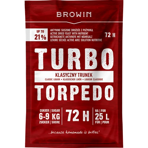 Párlatélesztő Turbo Torpedo 72 h 21% - 120 g