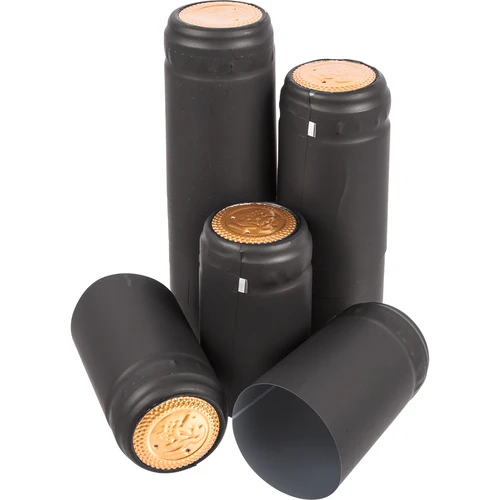Perforációval ellátott fekete zsugorkapszulák fi31mm 100 db