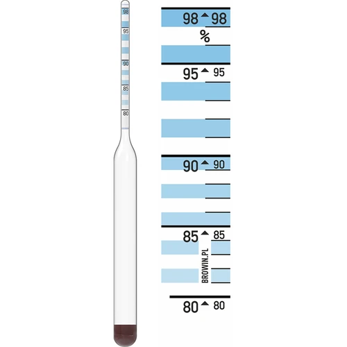 Precíziós üveg alkoholmérő - 4