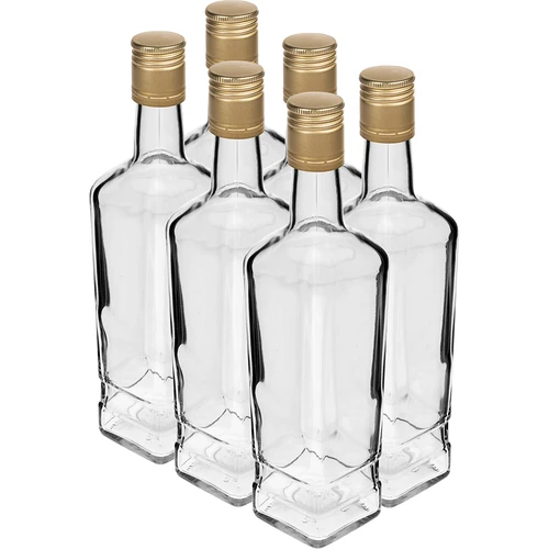 Pryncypalna 500 ml-es palack, kupakkal, 6 db