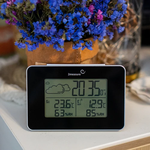 RCC időjárás-állomás – elektronikus, vezeték nélküli, megvilágított érzékelő, fekete - 13