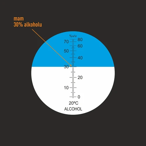 Refraktométer alkoholhoz - 8
