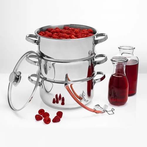 Rozsdamentes acél gőzölős lékinyerő párolóval, 5 l - 11