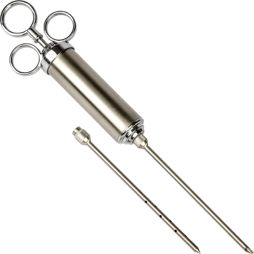 Rozsdamentes acél pácinjektor 60 ml + 2 tű