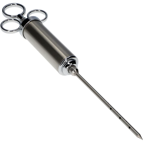 Rozsdamentes acél pácinjektor 60 ml + 2 tű - 2