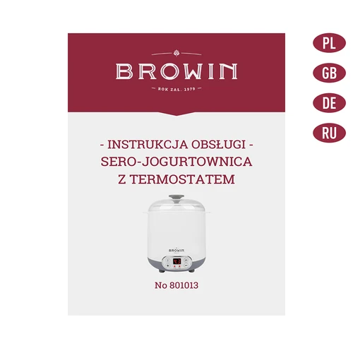 Sajt- és joghurtkészítő termosztáttal 1,5 L - 8