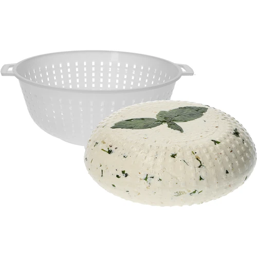 Sajtforma koryciński típusú sajtokhoz Ø  21/11 x 8,5 cm, 2 kg-os - 5
