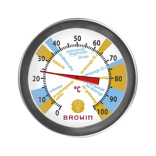 Sajtkészítő hőmérő (0 °C-tól +100 °C-ig) 19,8 cm - 2