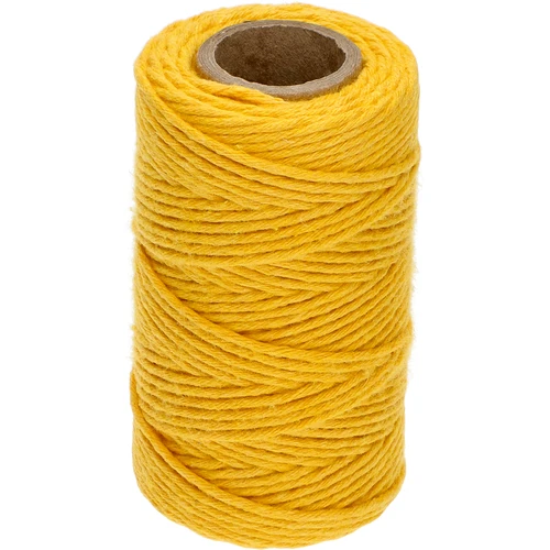 Sárga pamutzsinór 2 mm/55 m/100 g