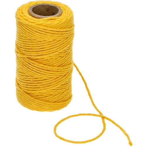 Sárga pamutzsinór 2 mm/55 m/100 g - 3