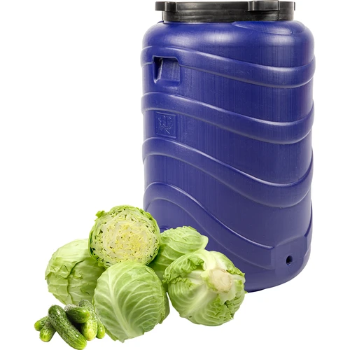 Savanyító hordó 130 L, kék - 3