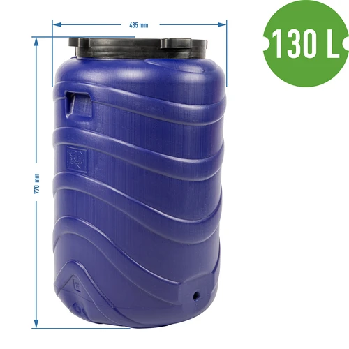 Savanyító hordó 130 L, kék - 9
