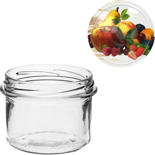 Słoik TO 235 ml színes csavaros tetővel fi82 - 6 db - 7