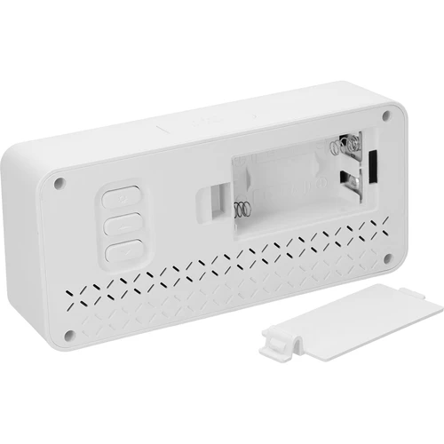 Soens elektronikus időjárás-állomás - fehér, órával és naptárral - 5