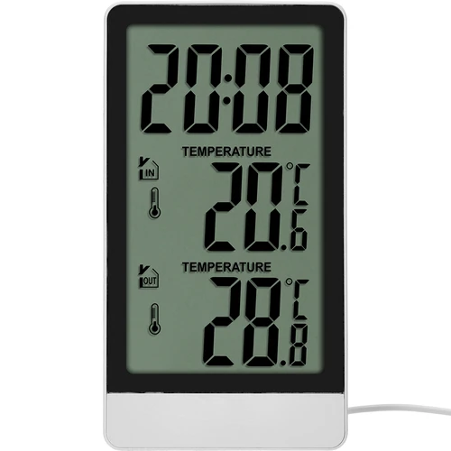 Soens márkájú elektronikus hőmérő – szondával, fehér - 2
