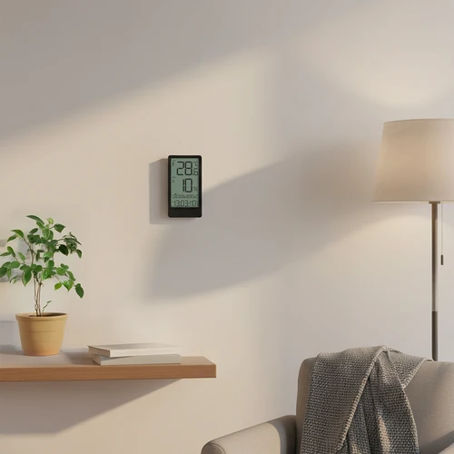 Soens márkájú elektronikus szobahőmérő, fekete - 9