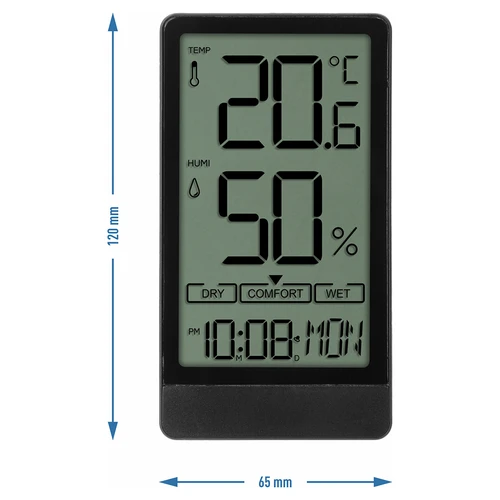 Soens márkájú elektronikus szobahőmérő, fekete - 6