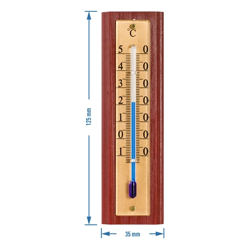 Szobahőmérő arany színű skálával (-10 °C-tól +50 °C-ig) 12 cm - 4