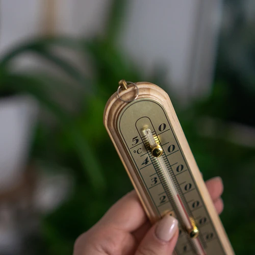 Szobahőmérő aranyszínű skálával (-10°C-tól +50°C-ig) 16 cm - 4