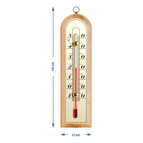 Szobahőmérő aranyszínű skálával (-10°C-tól +50°C-ig) 16 cm - 2