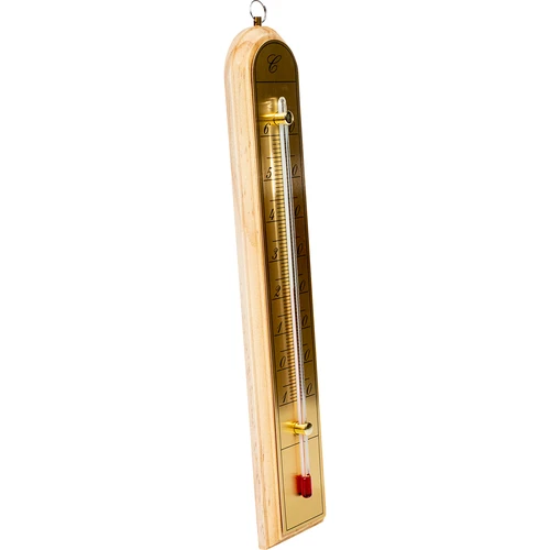 Szobahőmérő aranyszínű skálával (-10°C-tól +60°C-ig) 28 cm, mix - 3