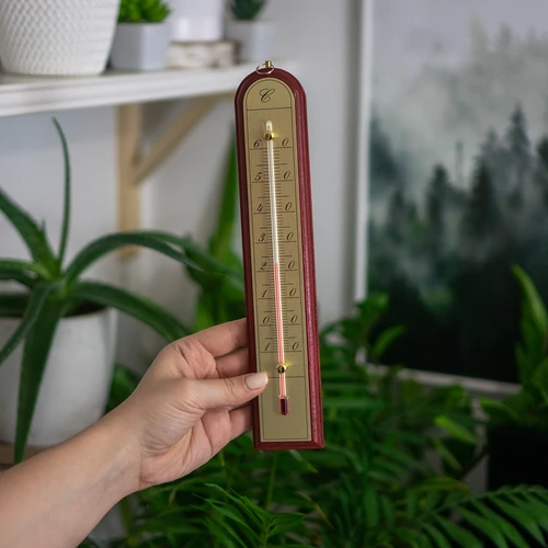 Szobahőmérő aranyszínű skálával (-10°C-tól +60°C-ig) 28 cm, mix - 6