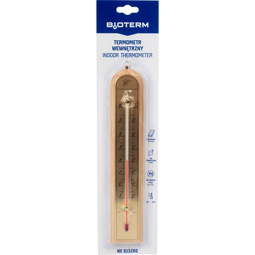 Szobahőmérő aranyszínű skálával (-10°C-tól +60°C-ig) 28 cm, mix - 4