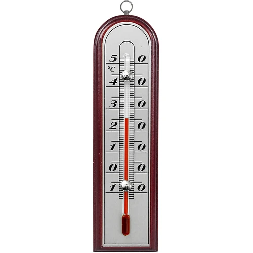 Szobahőmérő ezüst skálával (-10 °C-tól +50 °C-ig) 16 cm, mix - 2