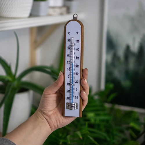 Szobahőmérő fehér skálával (-30 °C-tól +50 °C-ig) 20 cm - 3