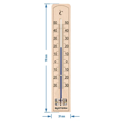 Szobahőmérő megerősített kapillárisvédelemmel (-30 °C-tól +50 °C-ig) 20 cm - 2