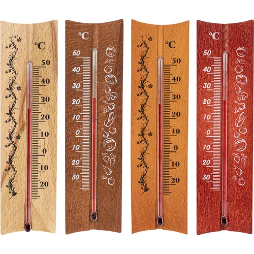 Szobai fa hőmérő (-20-tól +50 °C-ig), 15 cm, mix - 2