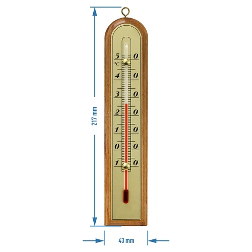Szobai hőmérő arany skálával (-10°C-tól +50°C-ig) 22 cm, mix - 2