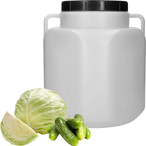 Szögletes hordó, 40 l-es, fehér, fogantyúkkal, Sterk - 3
