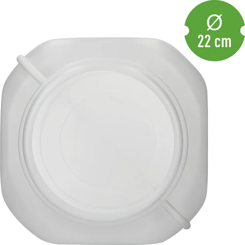 Szögletes hordó, 40 l-es, fehér, fogantyúkkal, Sterk - 5