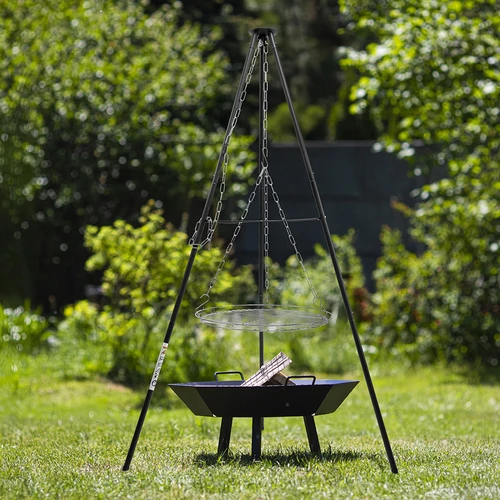 Tábortűzi háromláb grillráccsal, 150 cm - 6
