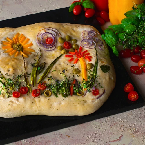 Téglalap alakú gránit pizzakő 37 x 35 cm - 11