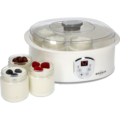 Termosztátos joghurtkészítő, 7 üveg, 1,3 l - 7