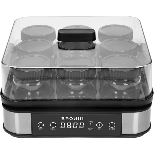 Termosztátos joghurtkészítő, 9 üveg, 1,6 l - 2