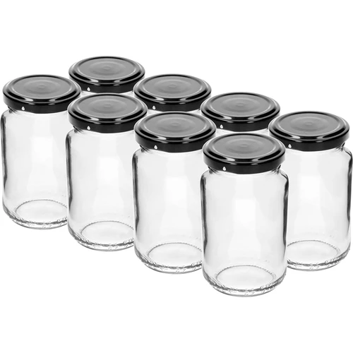 TO 190 ml-es befőttesüveg színes kupakkal, fi 53 - 8 db - 3