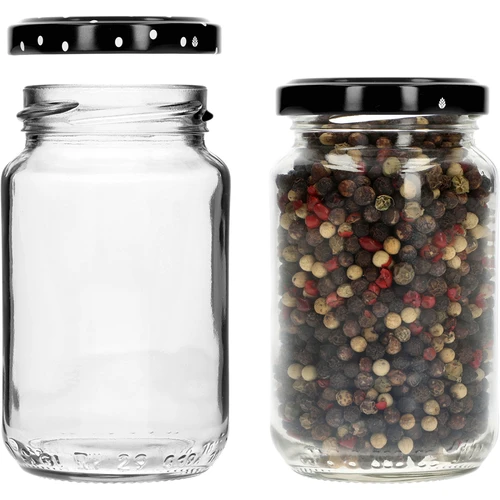 TO 190 ml-es befőttesüveg színes kupakkal, fi 53 - 8 db - 6