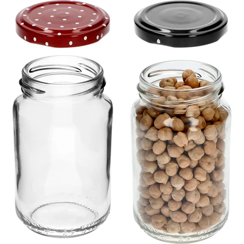 TO 190 ml-es befőttesüveg színes kupakkal, fi 53 - 8 db - 7