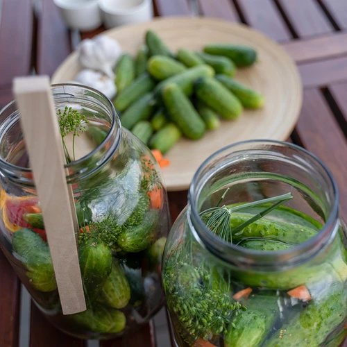 TO 3 L befőttesüveg műanyag csavaros kupakkal + csipesz fi 100 - 8