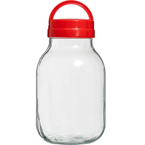 TO 3 l-es befőttesüveg és fi 100-as, fogantyús kupak
