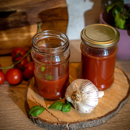 TO 300 ml-es befőttes üveg aranyszínű, fi 66-os csavaros tetővel – 6 db - 7