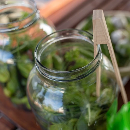 TO 4 l befőttesüveg csavaros műanyag tetővel + csipesz, fi 100 - 8