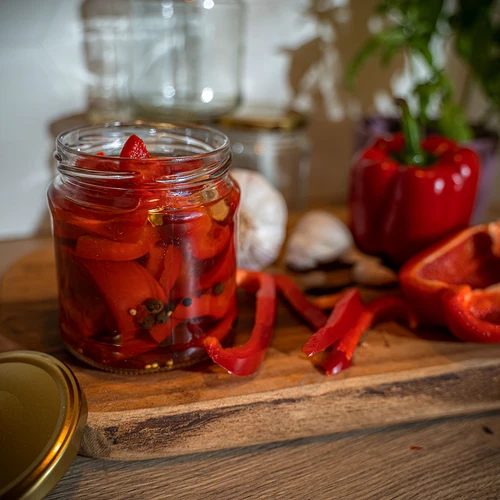 TO 500 ml-es befőttesüveg aranyszínű fi82/6 csavaros tetővel - 6 db - 9