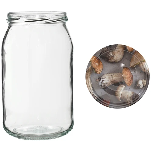 TO 900 ml-es befőttesüveg színes csavaros tetővel fi82/6 - 6 db - 6