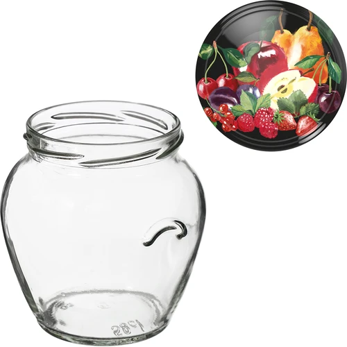 TO Amfora 580 ml befőttesüveg színes csavaros tetővel fi82/6-6 db - 8