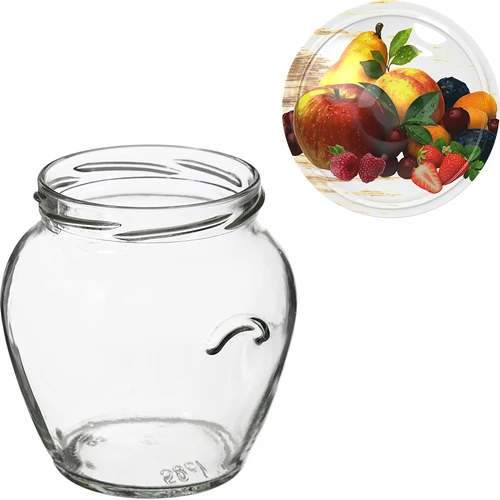TO Amfora 580 ml befőttesüveg színes csavaros tetővel fi82/6-6 db - 7